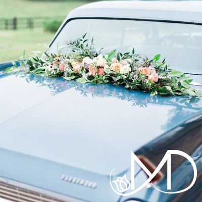 Bridal car flower arrangement 10