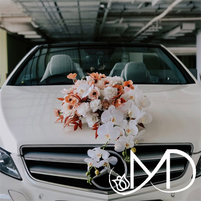 Bridal car flower arrangement 4 1