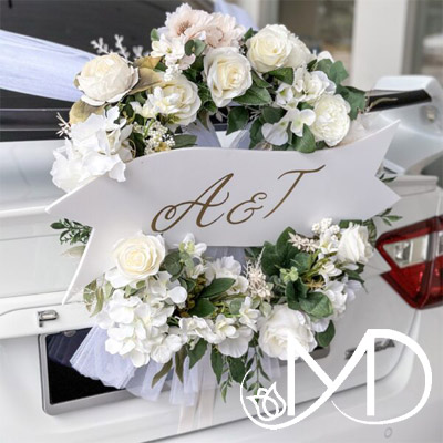 Bridal car flower arrangement 4 2