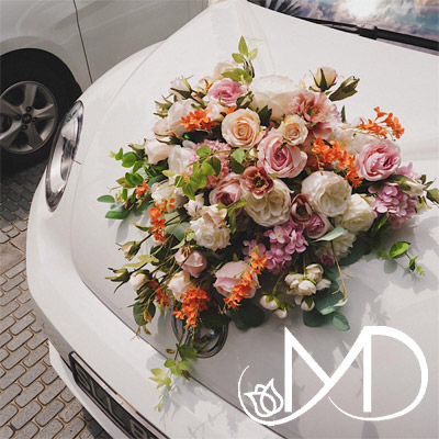 Bridal car flower arrangement 6 1