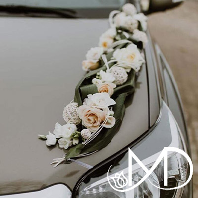 Bridal car flower arrangement 9 1