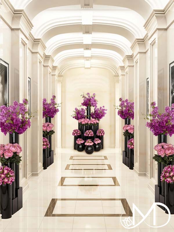 hotel flower arrangements