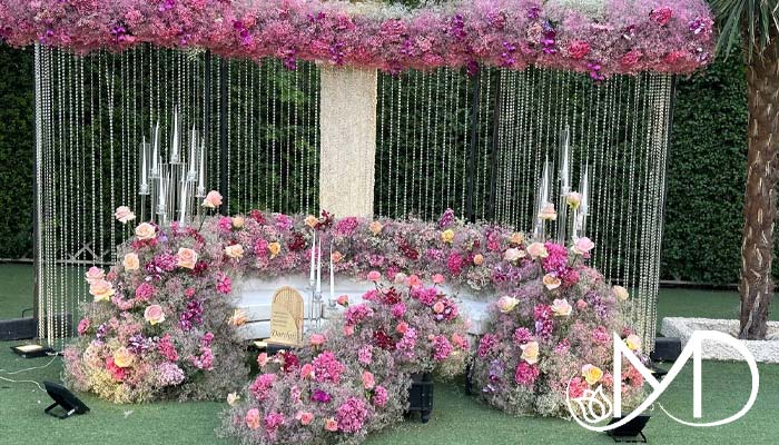 The place of the bride and groom 1